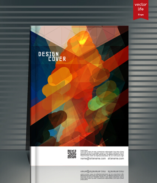 Book cover modern design vector 16 modern cover book   