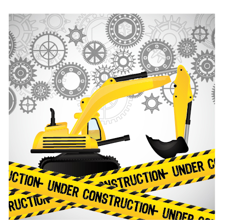 Under construction warning background vector set 14 warning Under construction background   