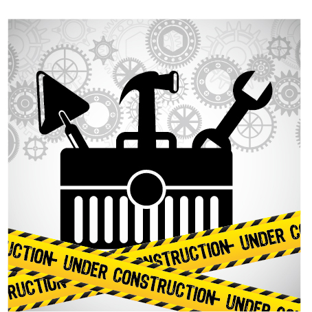 Under construction warning background vector set 11 warning Under construction background   