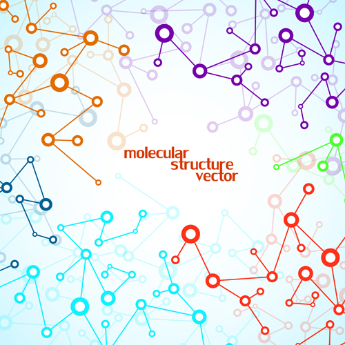 Molecule structure modern background 01 structure molecule modern background   