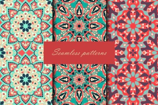 Beautiful decor seamless pattern vector 01 seamless pattern decor beautiful   