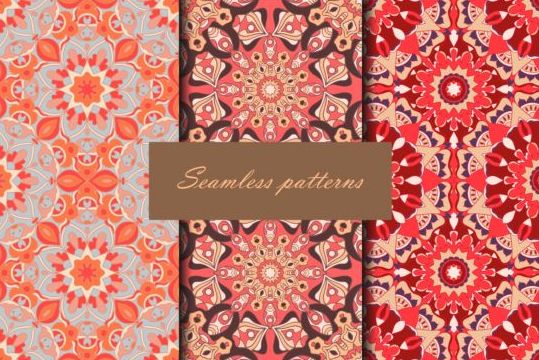 Beautiful decor seamless pattern vector 10 seamless pattern decor beautiful   