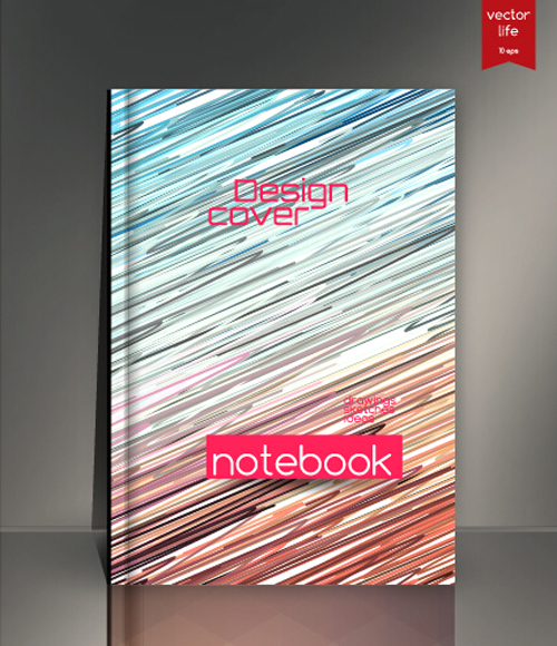 Abstract styles botebook cover design vector 02 styles cover botebook abstract   
