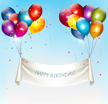 Happy birthday colorful balloons art background vector 03 happy birthday colorful birthday balloons background   
