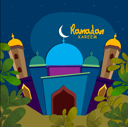 Background ramadan mubarak vector design set 04 ramadan Mubarak background   