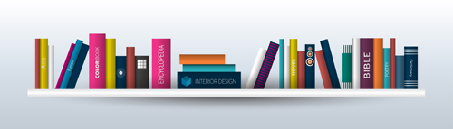 Creative book shelf vector design 12 shelf creative book   