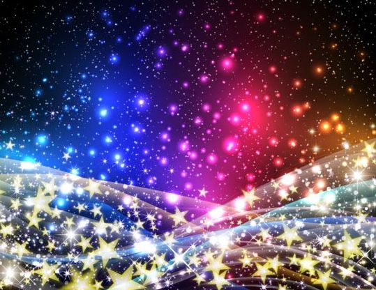 Shining star with halation background vector material 09 star shining halation background   