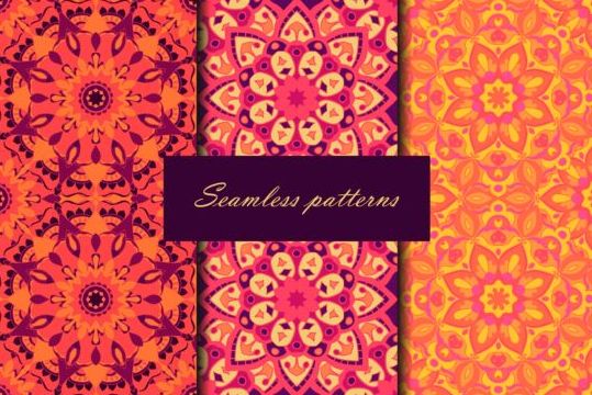 Beautiful decor seamless pattern vector 02 seamless pattern decor beautiful   