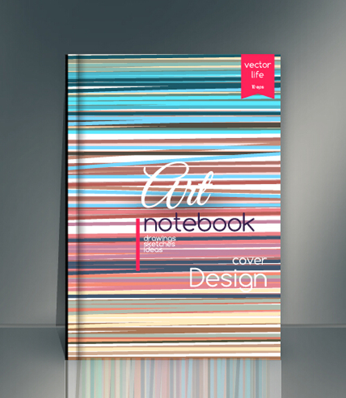 Abstract styles botebook cover design vector 03 styles cover botebook abstract   