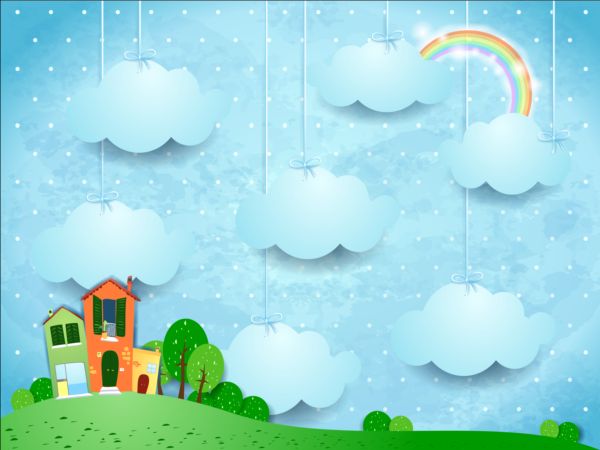 Beautiful countryside scenery cartoon vector 02 scenery countryside cartoon beautiful   