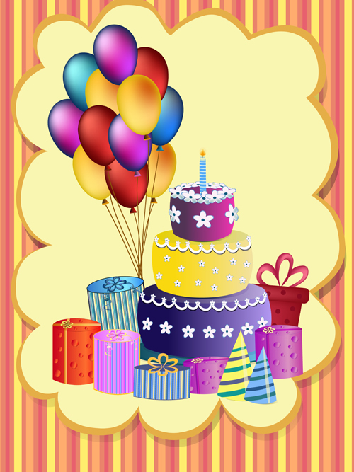 Cute happy birthday greeting card vector 02 happy greeting cute card birthday   