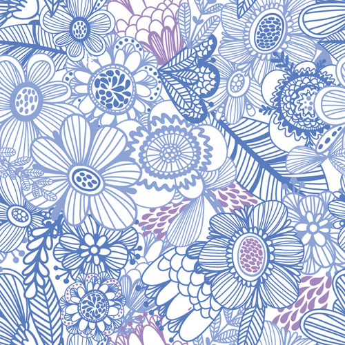 Floral gentle pattern hand drawn vector 01 pattern hand drawn floral   