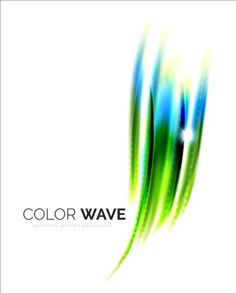 Color light wave effect backgrounds vector 07 wave effect color light   