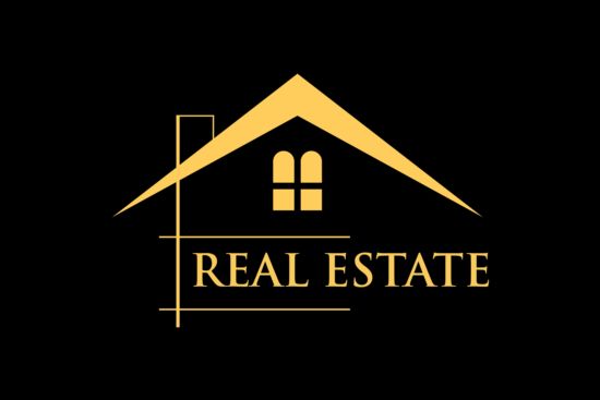 Golden real estate logo vector Real logo golden Estate   