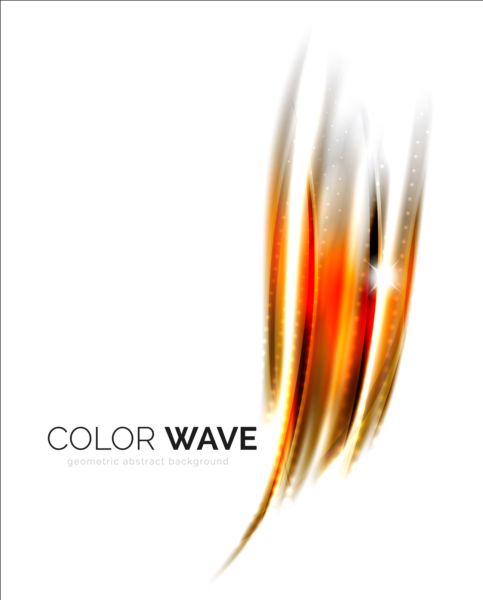 Color light wave effect backgrounds vector 05 wave effect color light   