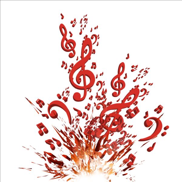 Colorful music explosion background vector 01 music explosion colorful   