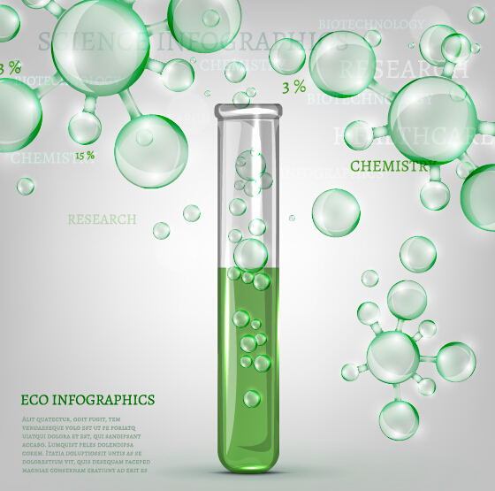 Eco Infographics with bubble vectors 03 infographics eco bubble   