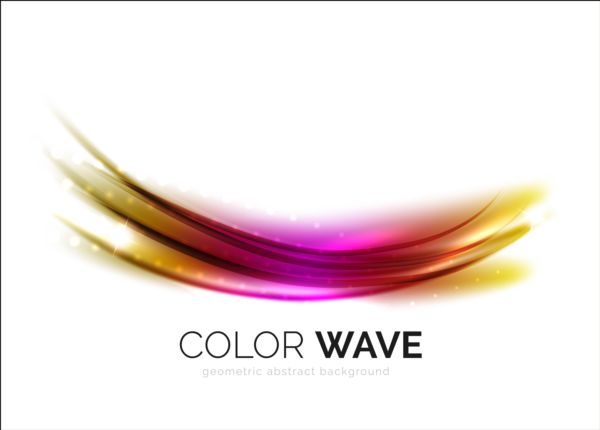 Color light wave effect backgrounds vector 04 wave effect color light   