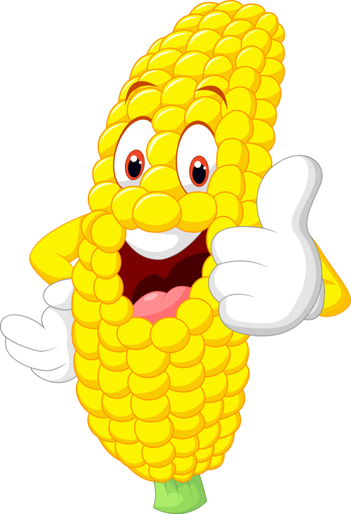 Funny corn cartoon styles vectors 04 funny corn cartoon   