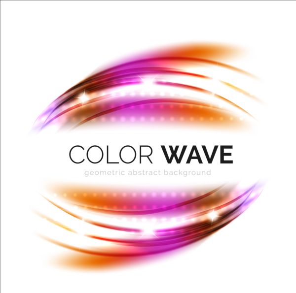 Color light wave effect backgrounds vector 01 wave effect color light color   