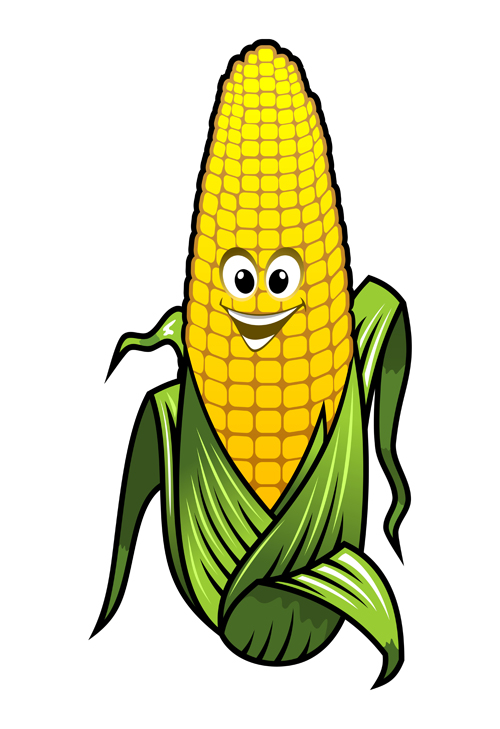 Funny corn cartoon styles vectors 03 funny corn cartoon   