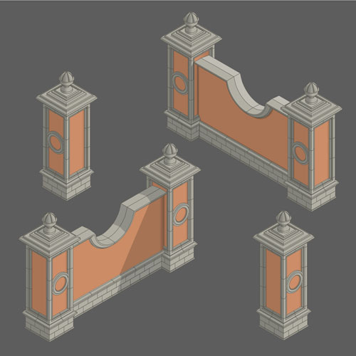 Classical styles wall vector material wall styles classical   