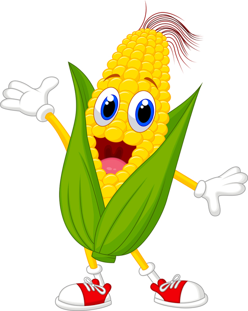 Funny corn cartoon styles vectors 02 funny corn cartoon   