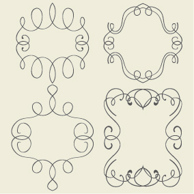 Set of simple hand drawn frame vectors 19 simple hand frame drawn   