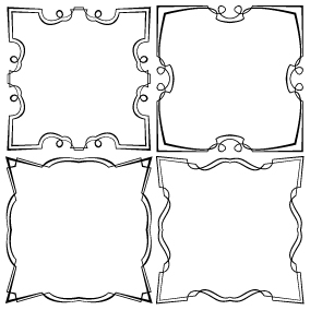 Set of simple hand drawn frame vectors 18 simple hand frame drawn   