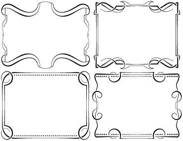 Set of simple hand drawn frame vectors 08 simple hand frame drawn   