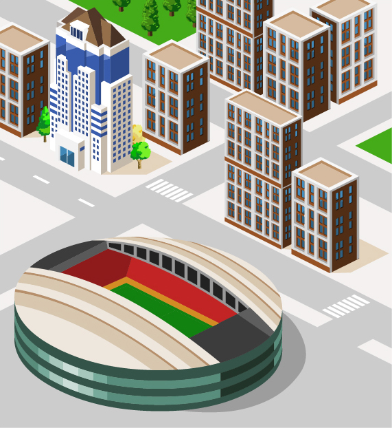 3D city building model vector set 05 model city building city   