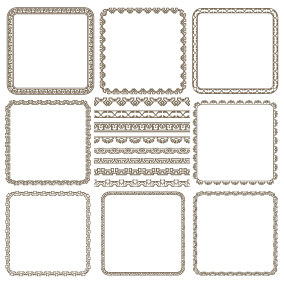 Set of simple hand drawn frame vectors 05 simple hand frame drawn   