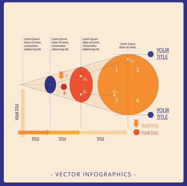 Infographics matrix template vectors 14 template matrix infographics   