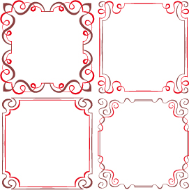 Set of simple hand drawn frame vectors 03 simple hand frame drawn   