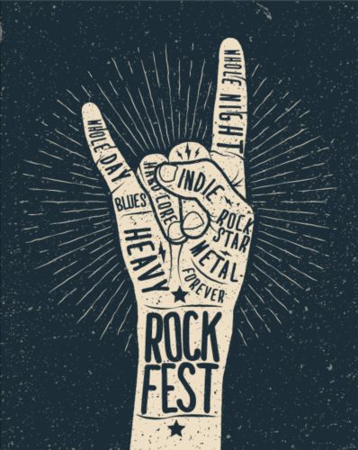 Vintage rock festival poster vector 04 vintage rock poster festival   