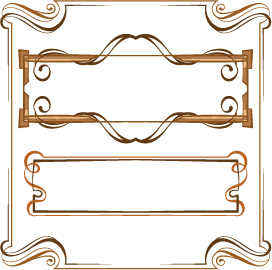 Set of simple hand drawn frame vectors 02 simple hand frame drawn   