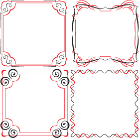 Set of simple hand drawn frame vectors 01 simple hand frame drawn   