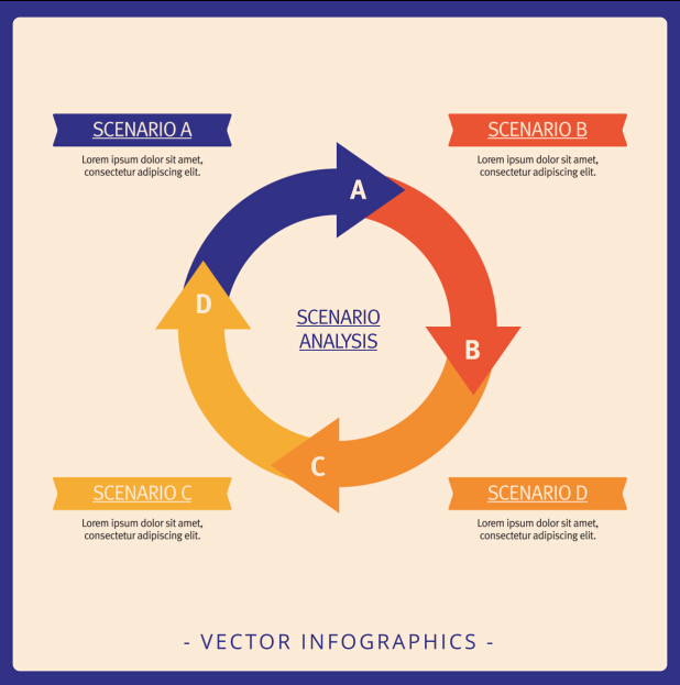 Infographics matrix template vectors 19 template matrix infographics   