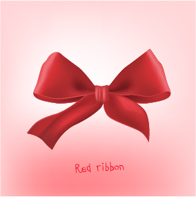 Red bow vector material red material bow   