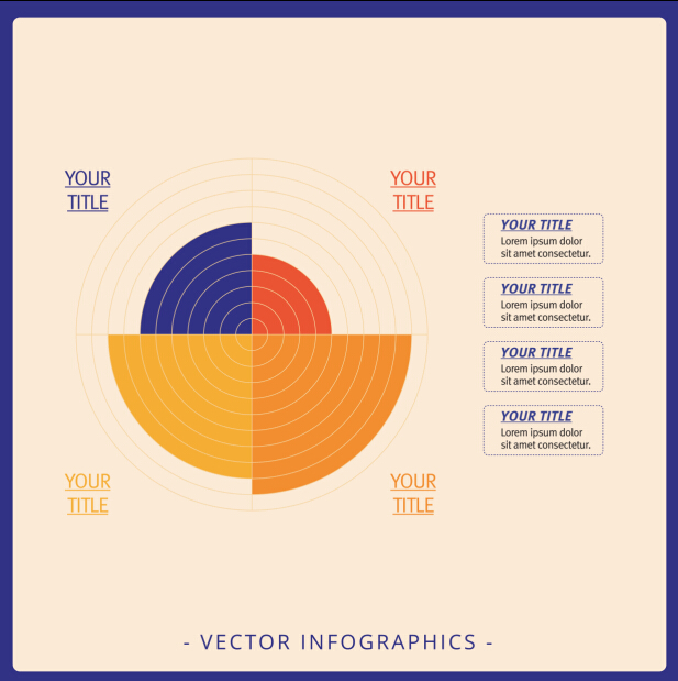 Infographics matrix template vectors 05 template matrix infographics   