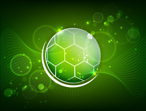 Green styles soccer background vector 06 styles Soccer green background   