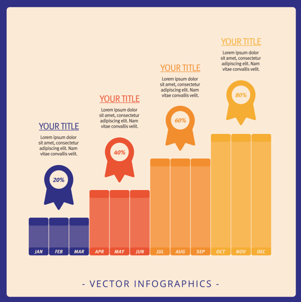 Infographics matrix template vectors 04 template matrix infographics   