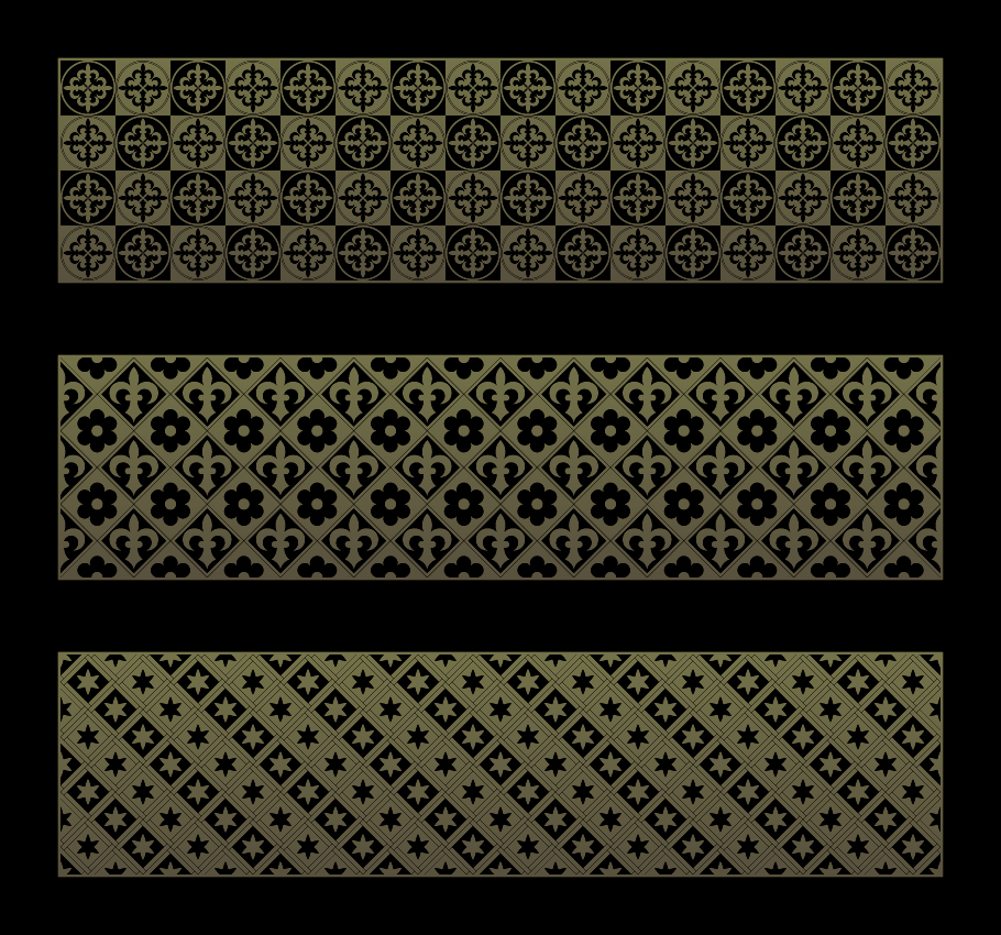 Gothic ornament banners vector set 03 ornament Gothic banners   