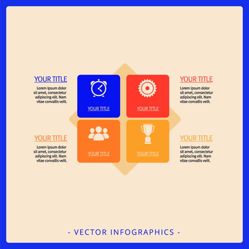 Infographics matrix template vectors 01 template matrix infographics   