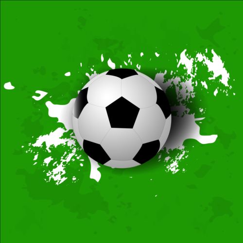 Green styles soccer background vector 03 styles Soccer green background   