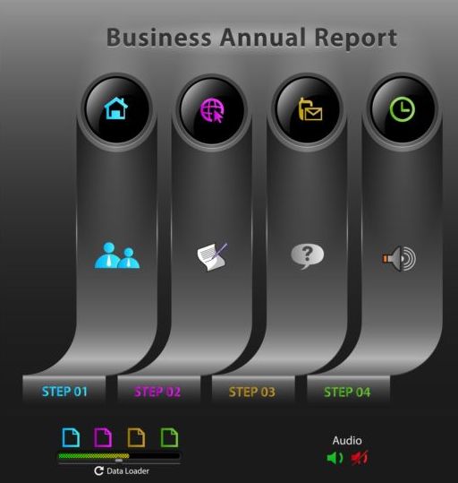 Black business infographic data template vector 08 infographic business black   