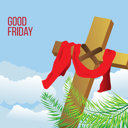 Vector good friday background design 08 good friday background   