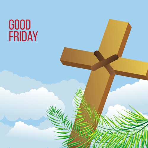 Vector good friday background design 07 good friday background   