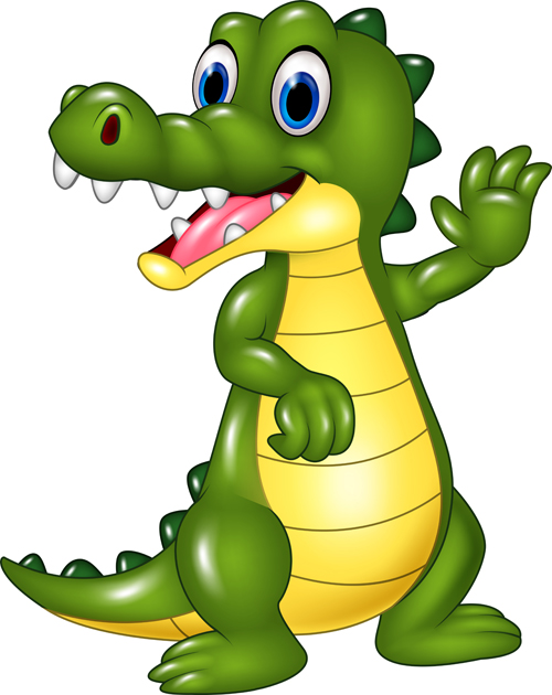 Cute cartoon crocodile vector cute crocodile cartoon   