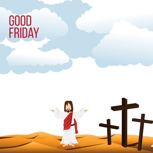 Vector good friday background design 05 good friday background   